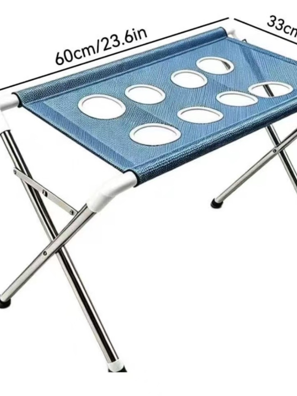 Blue Portable Tablet/Device Stand with Mesh Surface